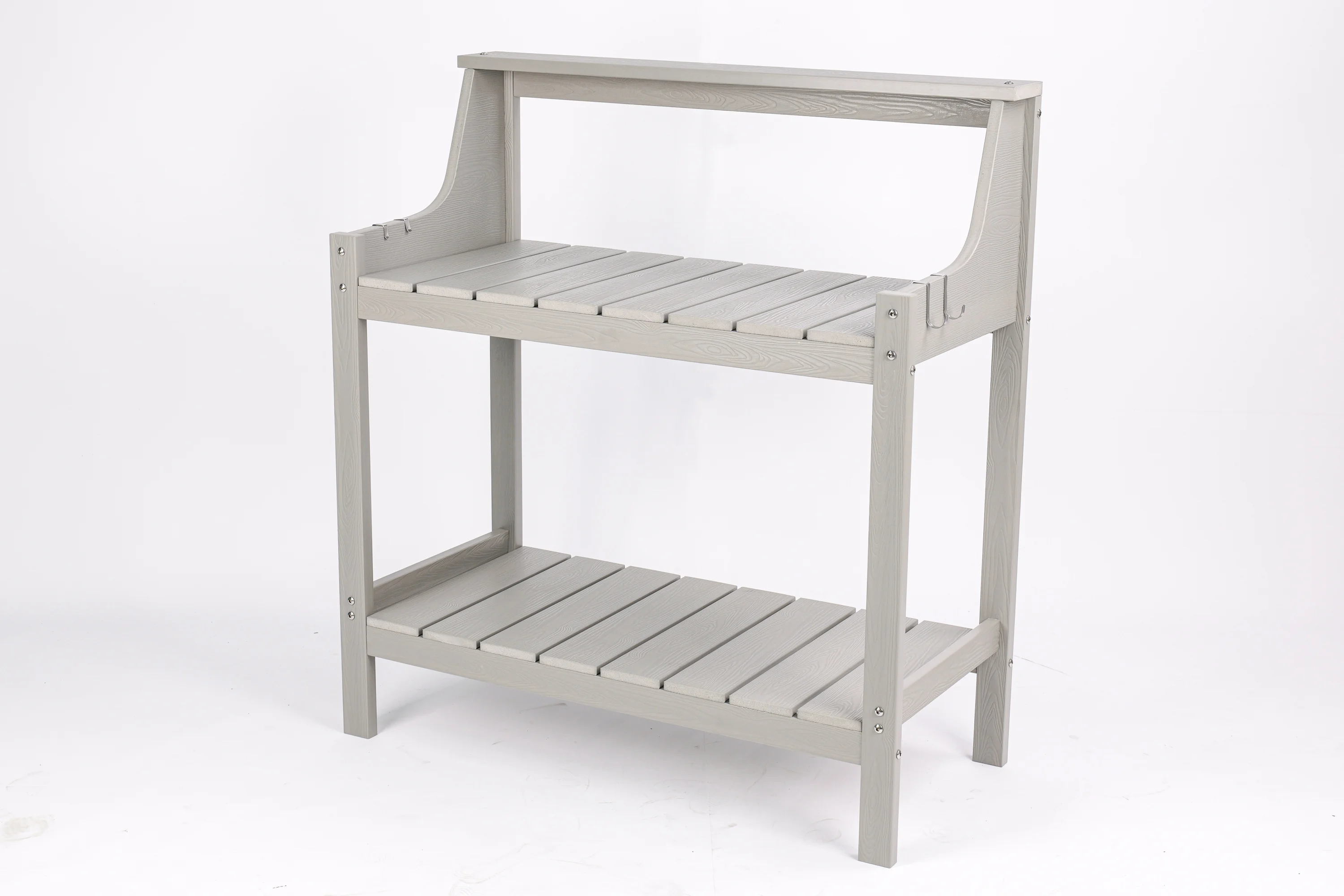 Outdoor Patio Furniture Potting Table Flower Pot Garden Work Bench Table Garden Potting Storage Rack