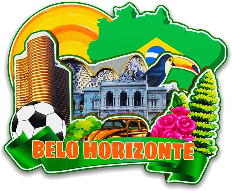 مغناطيس ديكور لـ Foz do Iguacu Florianopolis Ouro Preto Belo Horizonte ملصقات الثلاجة التذكارية للمدينة البرازيلية