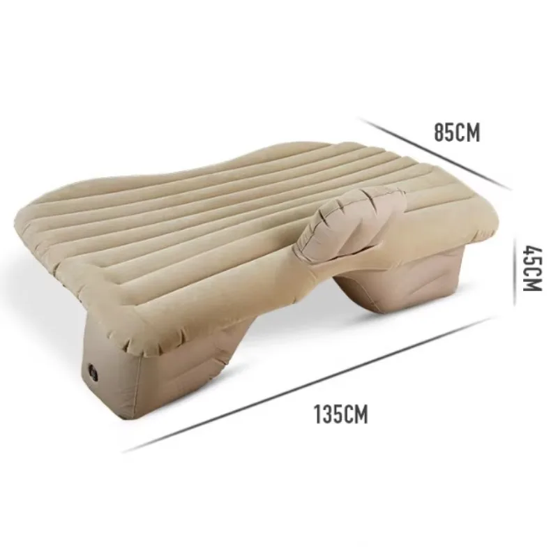 

Flocking car air bed travel sleeping mat car back seat bed