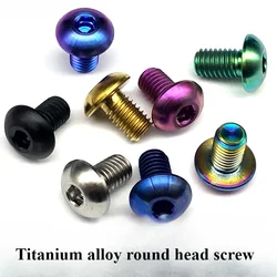 Preservation Titanium Alloy M5x8 Kettle Frame Overliner Rear Shelf Fender Tail Light Pressure Line Round Head Titanium Screw