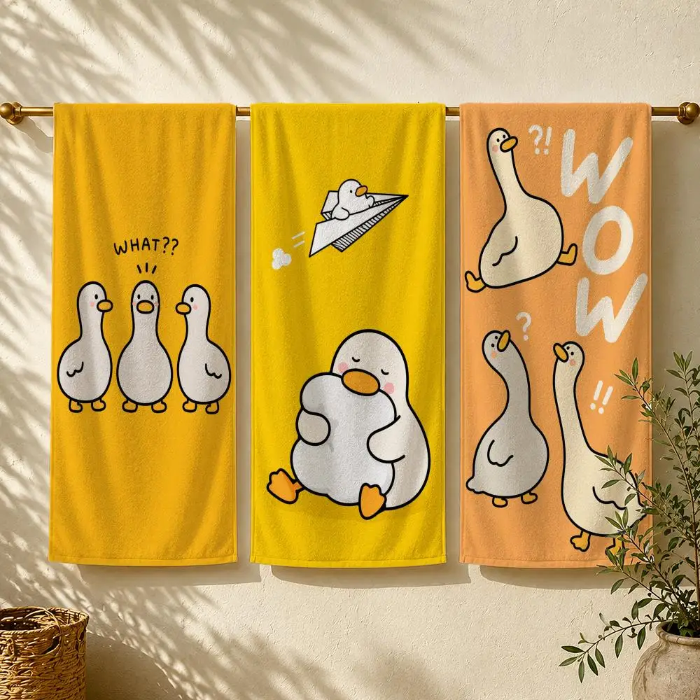 Animal Art D-Duck F-Funny Towel Towel beach towel, quick drying absorbent bath towel for Swim,Gym,Camping,Outdoor hot