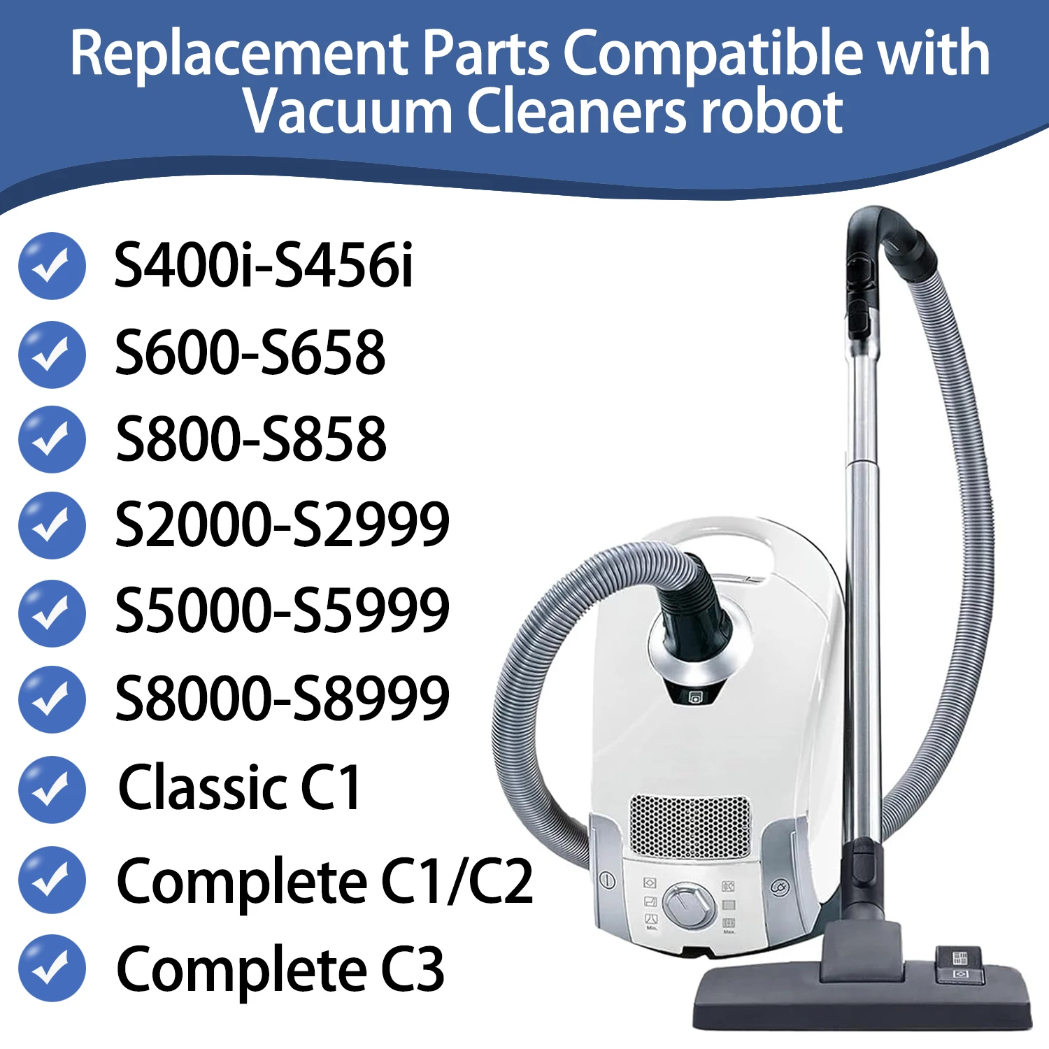 3D Airclean GN Vacuum Bags for Miele Classic C1/ Complete C1/Complete C2 Canister Vacuum Cleaner Accessories