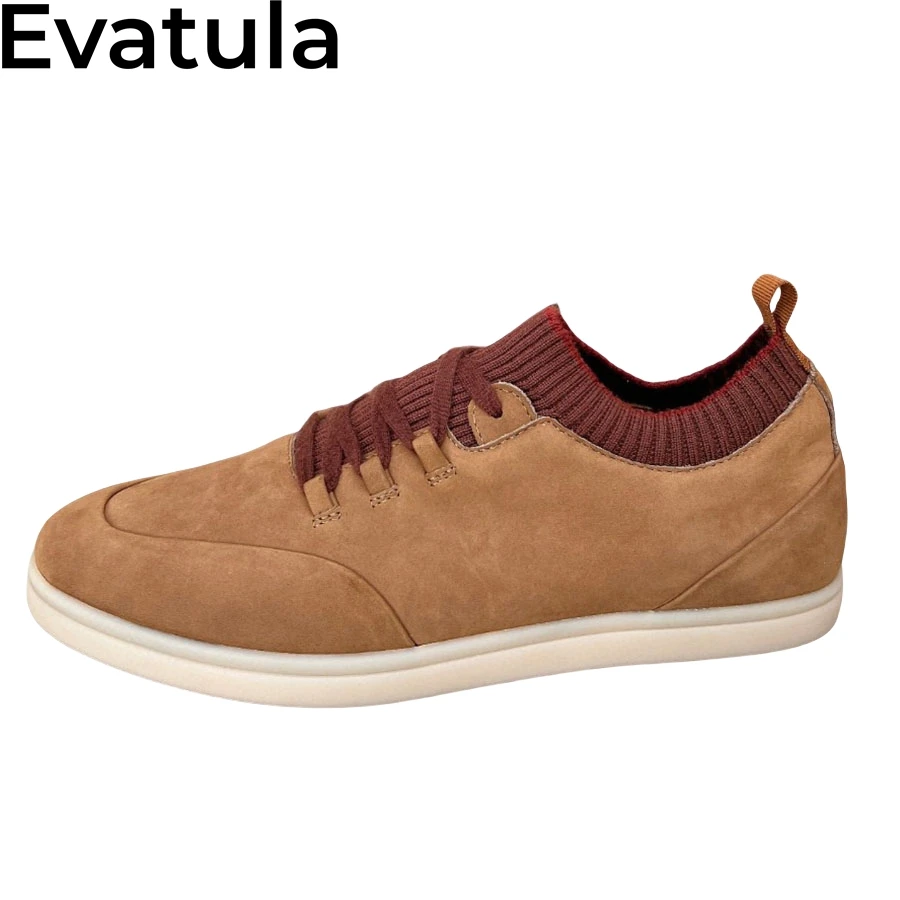 2024 Autumn Suede Leather Lace Up Casual Sneakers Men Multicolor Thick Sole Flat Shoes Male Comfort Walking Shoes Zapatos Hombre