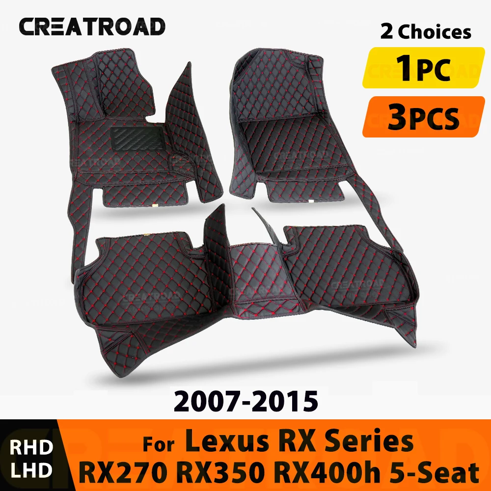 

Car Floor Mats For LEXUS RX series RX270 RX350 RX400h 5 Seats 2007-2015 2014 13 12 11 10 09 08 Carpet Cover Interior Accessories