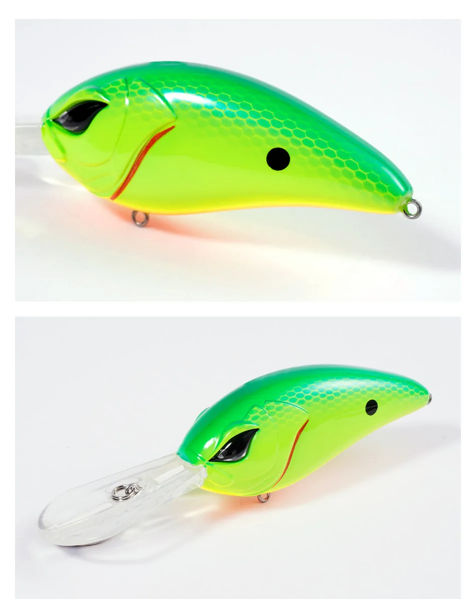 NOEBY Tieftauchen-Kurbelköder, 8 cm, 30,5 g, schwimmender Minnow-Angelköder, künstlicher harter Köder für Barsch, Hecht, Salzwasser-Angelköder – Detail 9