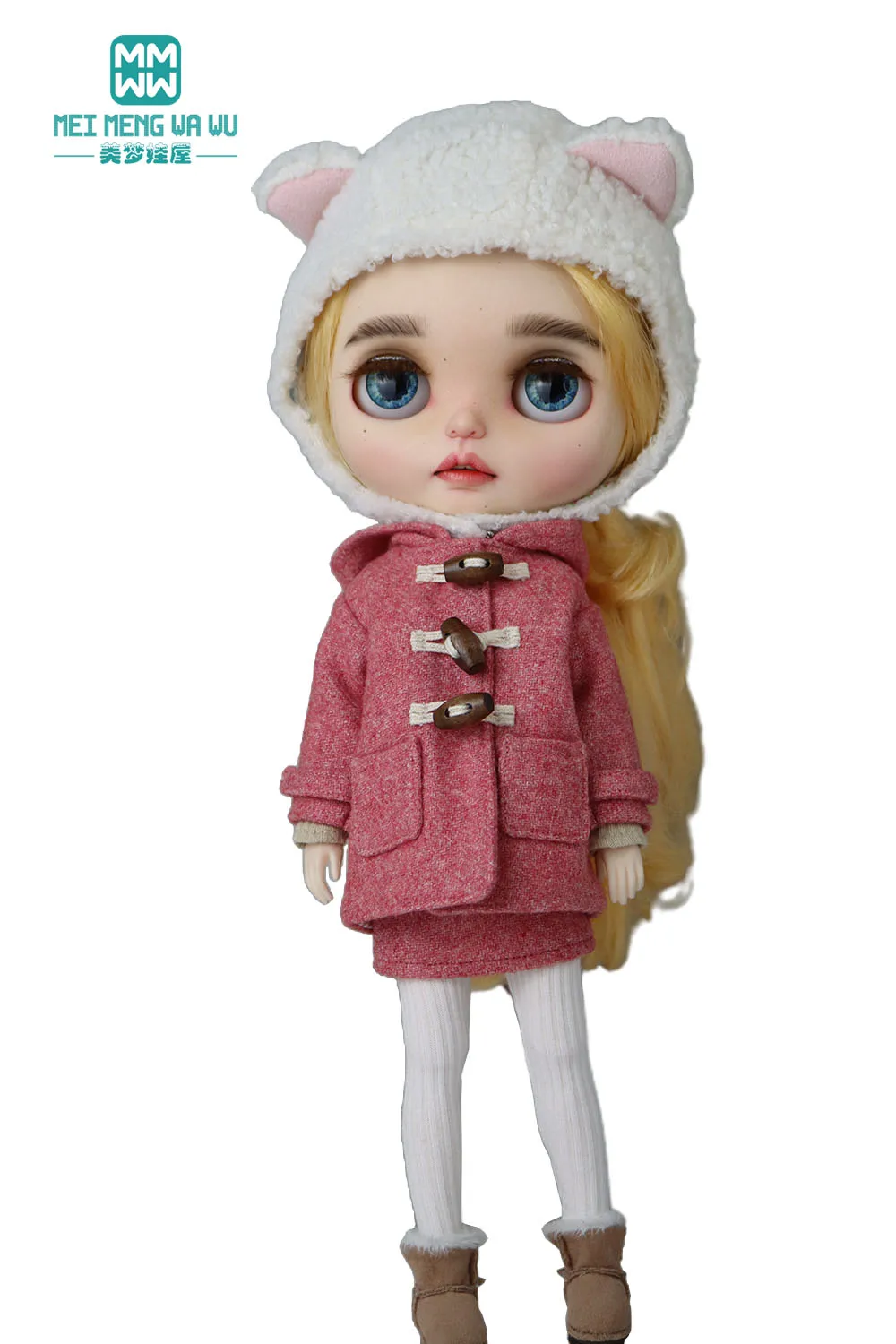 Blyth-abrigo de lana a la moda, abrigo de invierno, juguetes de regalo