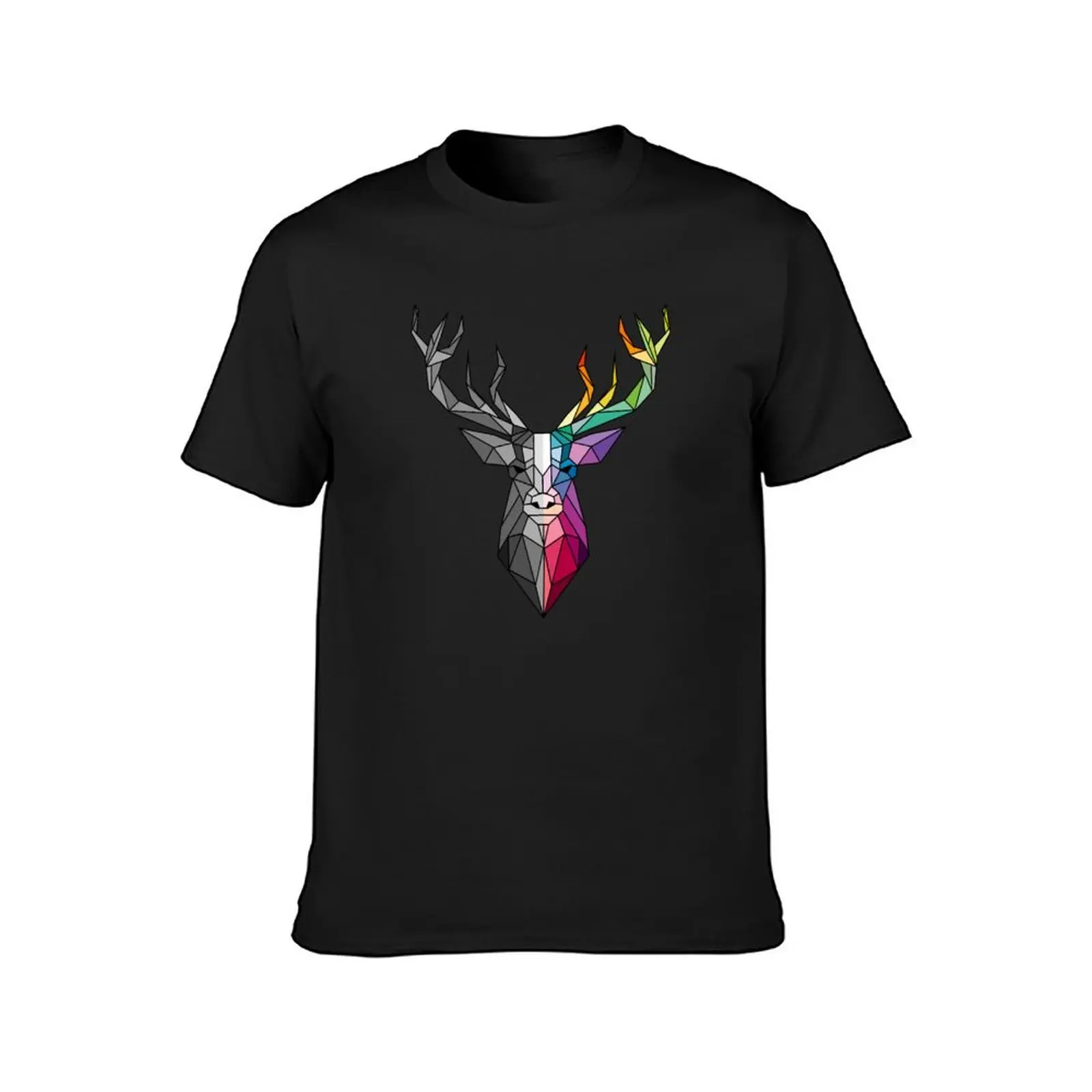 Deer Polygon T-Shirt tees aesthetic clothes vintage t shirts men