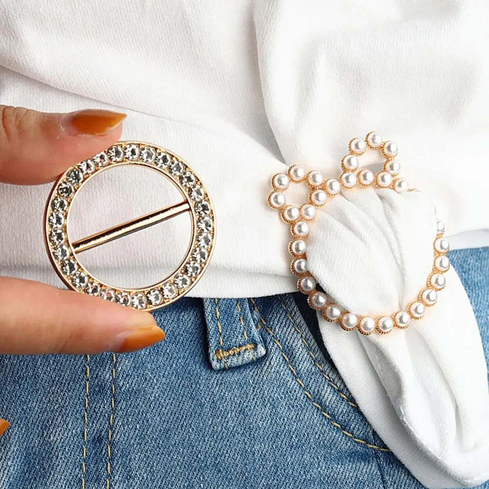 High Class Clothes Corner Knotted Ring Elegant Wear-resistant Alloy Clothes Corner Knotted Buckle Jewelry Accessories