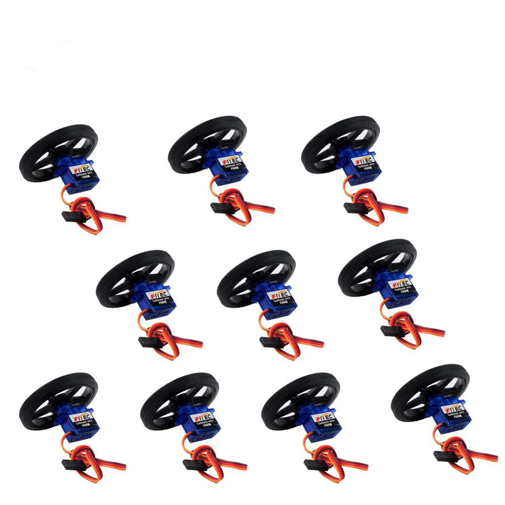 20PCS 스마트 자동차 로봇 서보 360도 연속 회전 서보 FS90R 로봇 팔 서보 로봇 DIY