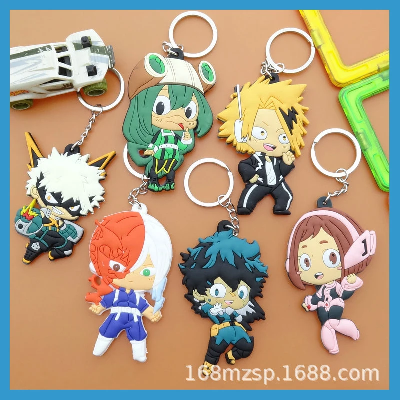 

My Hero Academia Midorikawa, Kuroko, Kuroko, and Katsuyuki, double-sided anime cartoon figurines keychain pendant