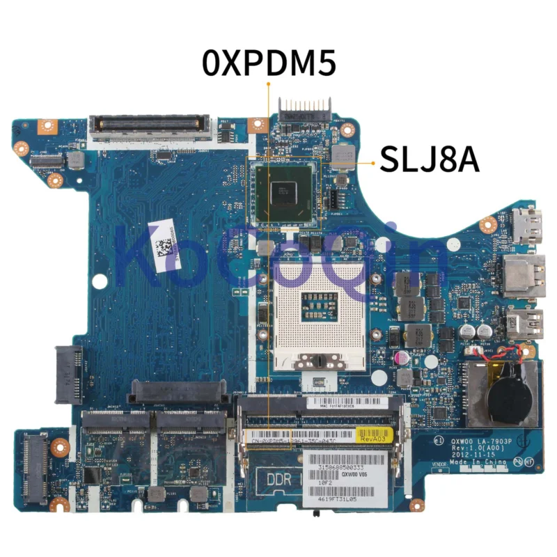 

FOR DELL Latitude E5430 Laptop Motherboard XPDM5 0XPDM5 QXW00 LA-7903P SLJ8A