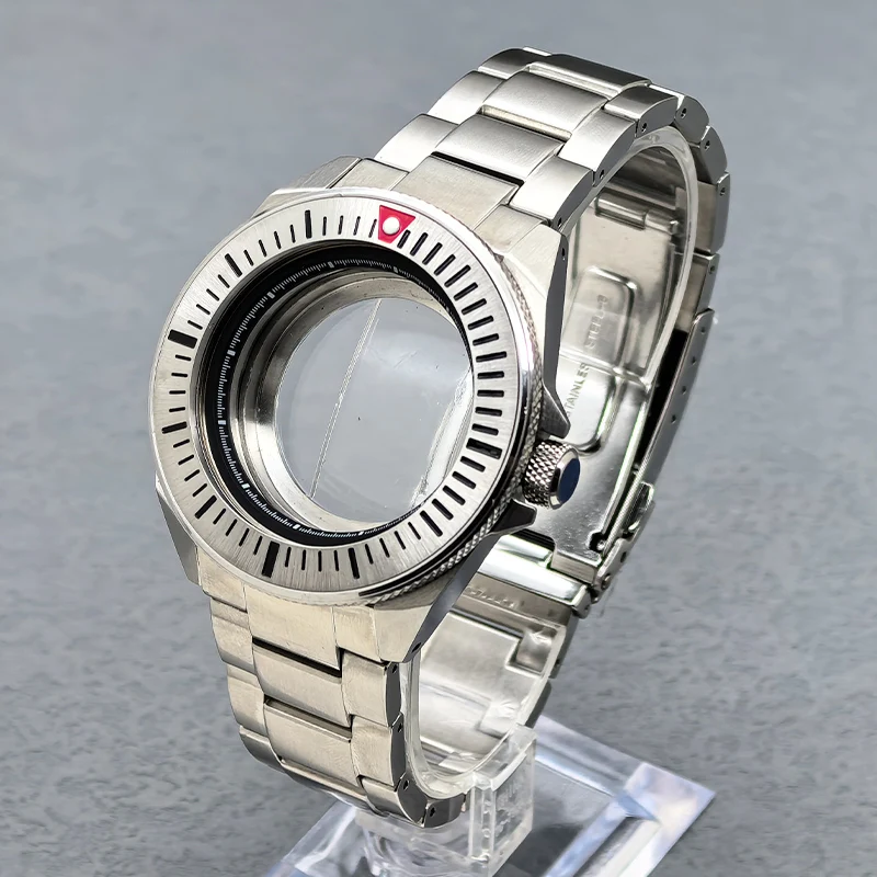 

NH35 Case King Samurai Case Steel Watch Band Fits NH34 NH35 NH36 7S 4R Japan Automatic Movement 28.5mm Dial Replace Samurai Case