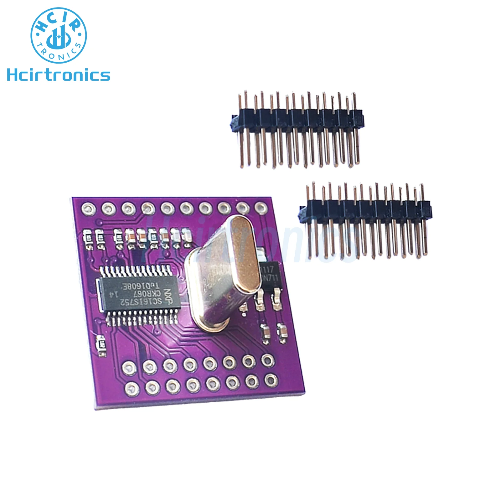 MCU-752 SC16IS752 I2C/SPI Bus Interface To Dual Channel UART Conversion Module Expansion Board with Pin Header