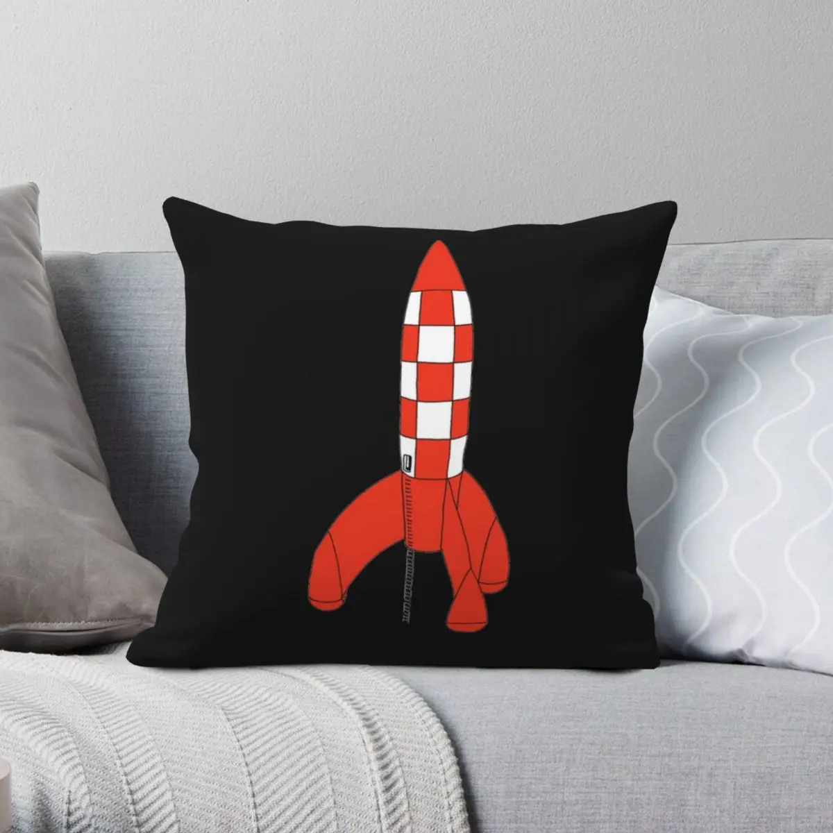 Shooting Star Strange Active Square Pillowcase Polyester Linen Velvet Pattern Zip Decorative Throw Pillow Case Home Cushion Case