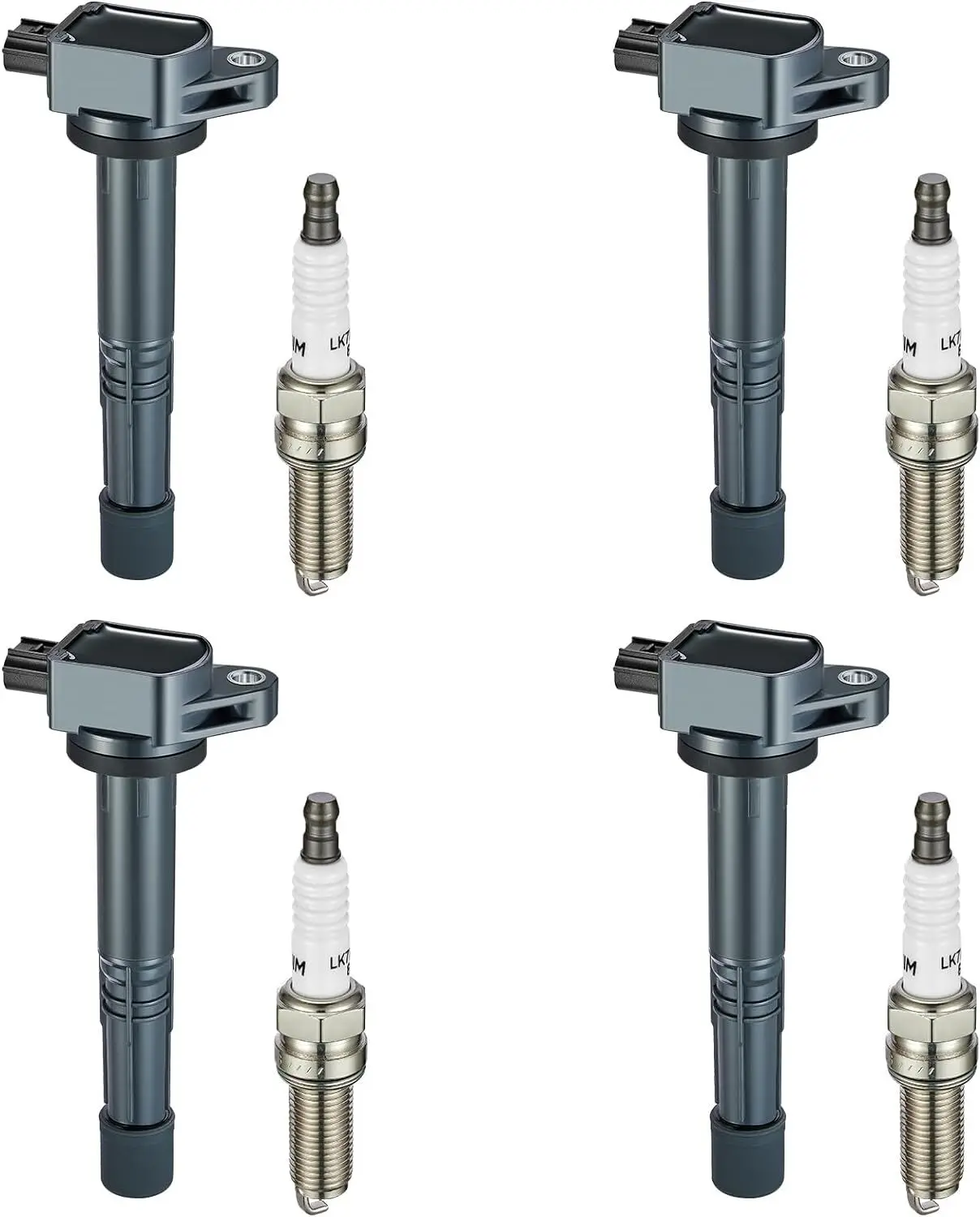 

4pcs Ignition Coil UF602 +4pcs Spark Plug For Honda Accord Civic CR-V Crosstour 2.4L L4 Acura ILX 30520-R40-007 IC692 30520R4007