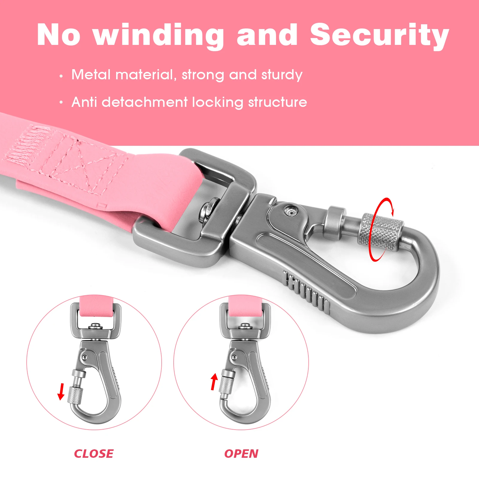 PVC Long Dog Leash for Large Medium Dogs Waterproof Easy Clean Spiral Snap Ring Running Training Pet Lead 2M/10M