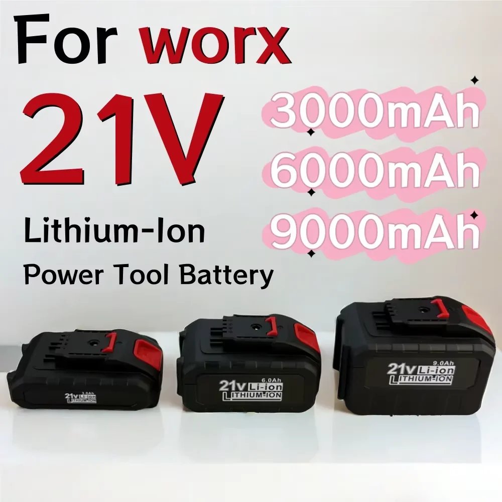 

21V 3000/6000/9000mAh Lithium-Ion Battery For Worx WA3551 WA3553 WA3641 WG629E WG546E WU268Power Tool Battery