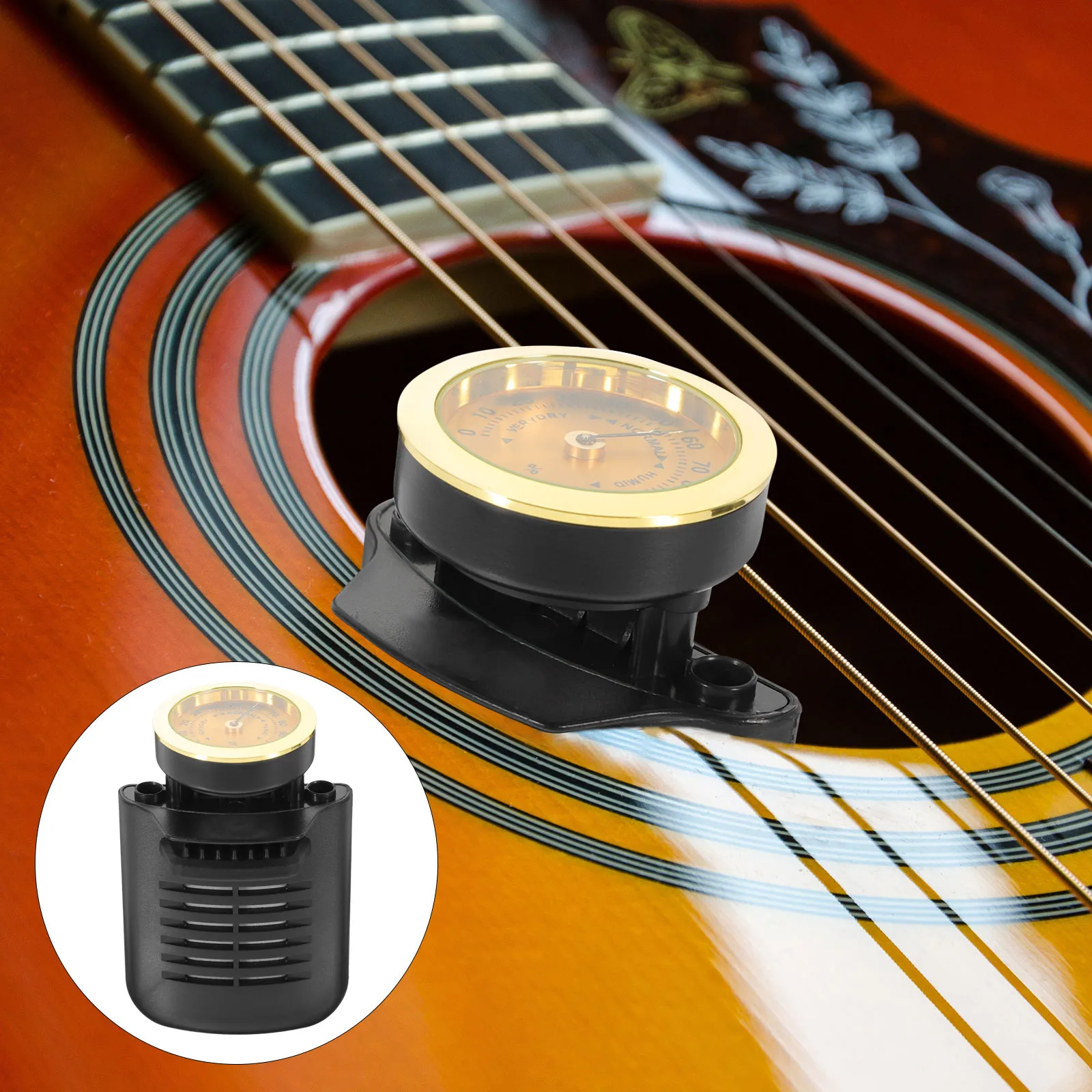 

Guitar Humidifier Acoustic Guitar Moisturizer Environment Friendly Safe Materials Dial Indicator Hygrometer Long Humidification