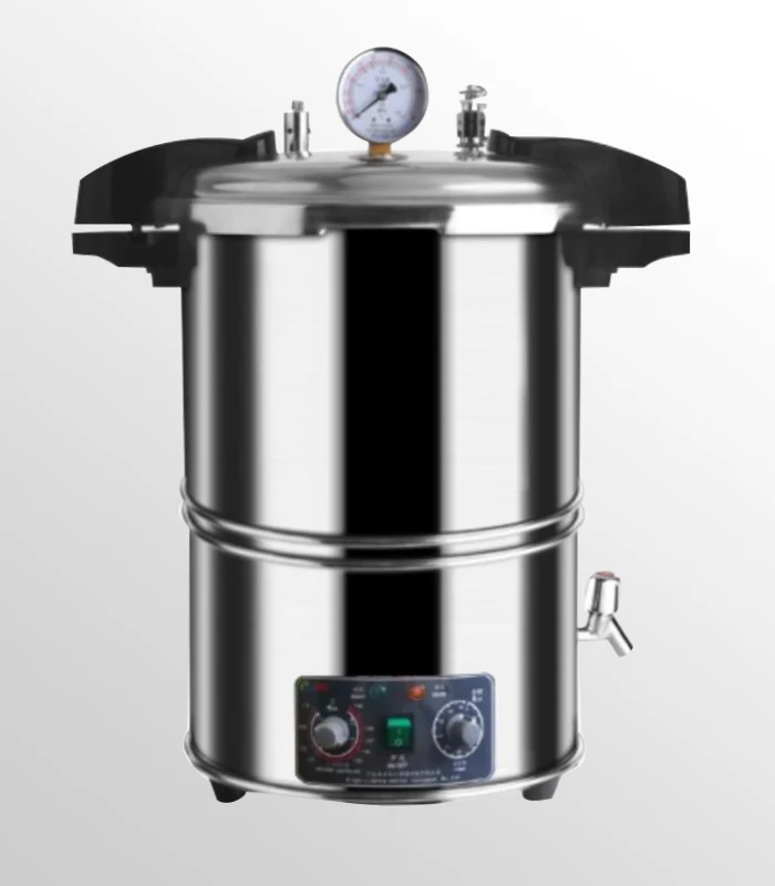 

C-Series Autoclave Sterilizer Quick-Open 304 SS Auto-Control Timer & Temp Dual Safety Protection 2.2mm Thick Water-Off Alarm