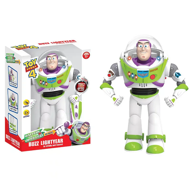 Toy Story Buzz Lightyear Model Toys Pixar Electric Walking Robot Doll Action Figure Toy Birthday Gift Toys Model For Children