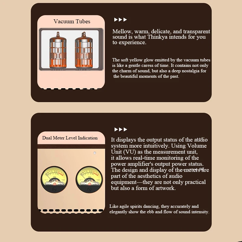 Speaker Aktif HIFI Multi-Fungsi dengan Tabung Vakum ECC82 Terintegrasi Bluetooth 5.0 Radio FM – Sistem Audio Retro Kelas Atas