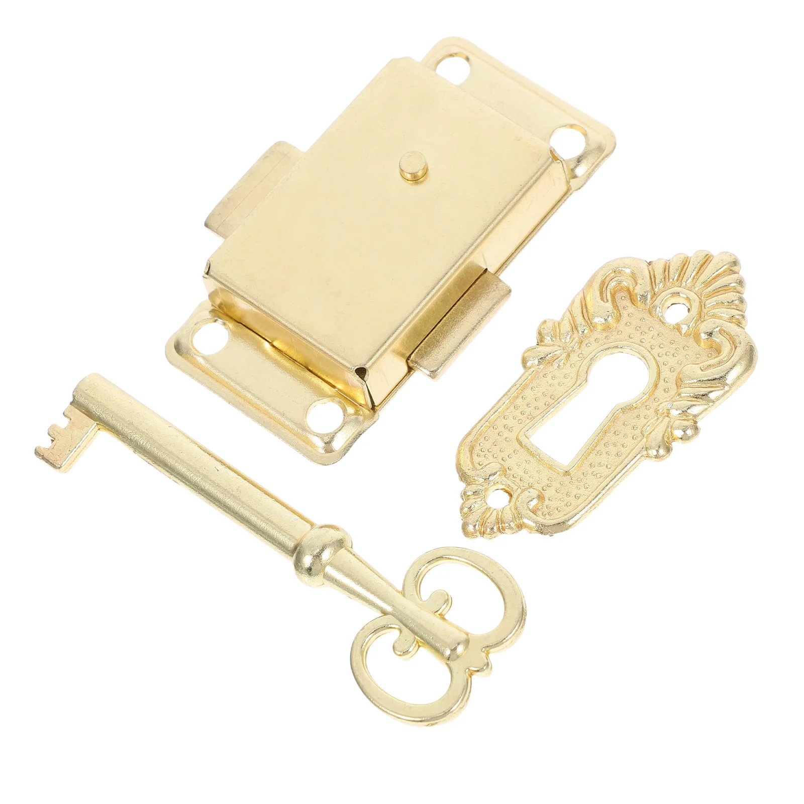 

1 комплект, шкатулка для драгоценностей, винтажный шкаф из сплава с ключом для деревянного ящика, шкафа, мебели, декоративный замок для коробок, винтажный ящик