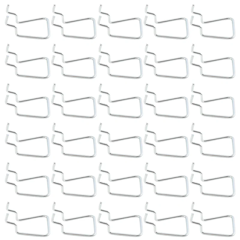 

P4-30Pcs Pegboard Plier Holders, Stainless Steel Double Loop Pegboard Hooks Accessories Shelving Display Hooks For Store