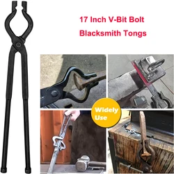 17 pollici V-Bit Bolt pinze da fabbro pinze a ganasce di lupo coltello assemblato che fa fabbro incudine Forge pinze a forbice 16.85 