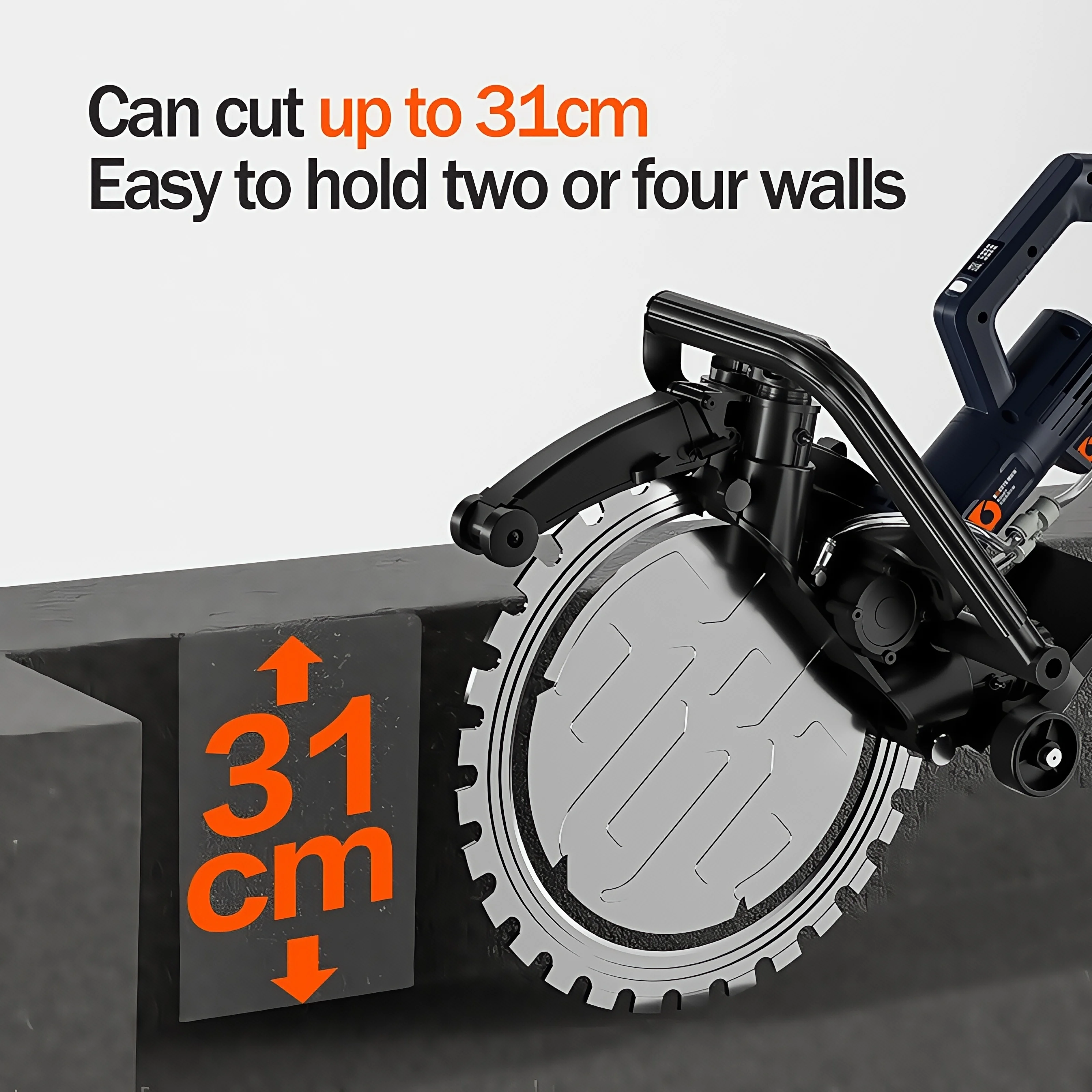 Brushless High-frequency Ring Saw New High-power Concrete Wall Cutting Machine Cement Red Brick Wall Floor Cutting Machine