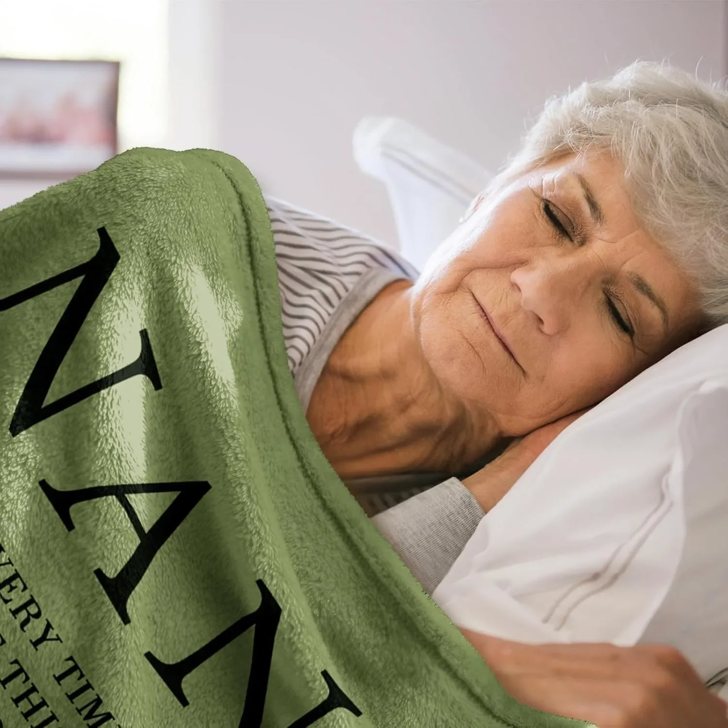 One Pc Gift Blanket To Nana To Grandma Flannel Thin Blankets For Birthday Gifts Mothers Day Festival Perfect Gifts Four Season