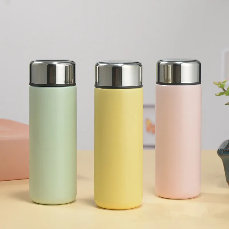 200ML Small Portable 304Stainless Steel Travel Drink Water Bottle Mini Thermos Bottle  Thermoses Coffee Vacuum Flasks Cup