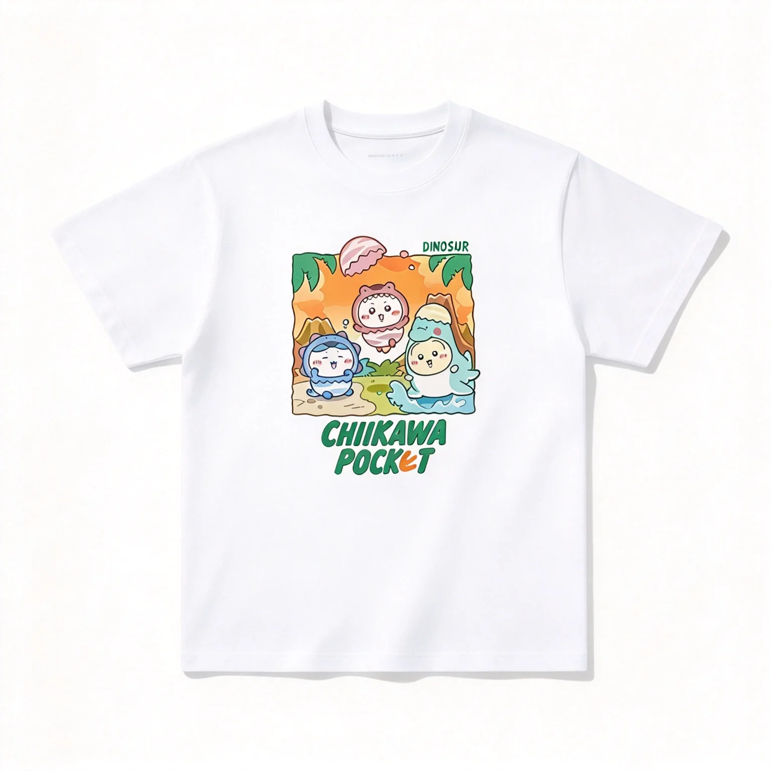 Chiikawa Cute Kawaii Anime Starry Tee Men's Women's Black Retro Cool Graphic Art Print Oversized Short Sleeve Streetwear Top