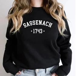 Sassenach 1743 Unisex Sweatshirt Outlander Book Series Hoodie Outlander Tv Show Inspired Hoodies Unisex Crewneck Sweatshirts Top
