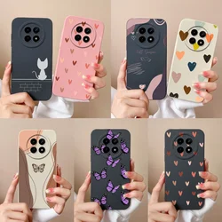 For OPPO Realme 12 12X 5G Cases Butterfly Lightweight Liquid Silicone Camera Protection Back Covers For Realme12 X Funda Carcasa