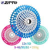 ZTTO SLR3 12s MTB CNC Cassette 9-46T 9-50T 9-51T XD 12speed Spokets Super Light Weight Less than 300g  K7 12 Speed universal