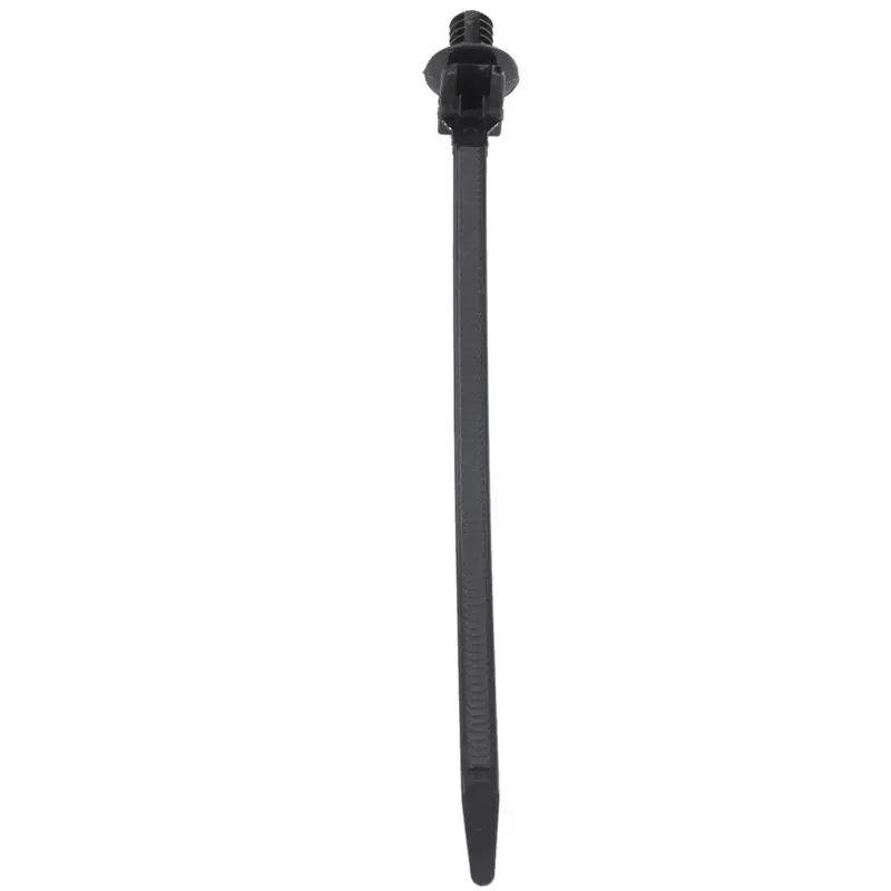 Nylon Push Mount Car Dome Cable Zip Tie, 162Mm Length, 40 Pcs, Black-B61B