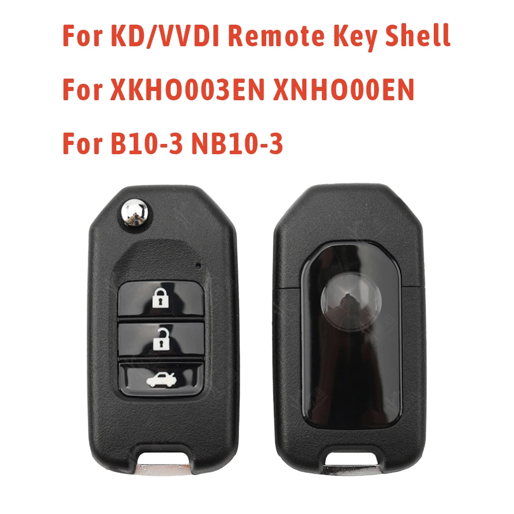 

10/20/30 шт., 3-кнопочный откидной чехол для ключей, сменный универсальный автомобильный брелок для ключей для Xhorse VVDI XKHO00EN XNHO00EN KeyDiy B10-3 NB10-3