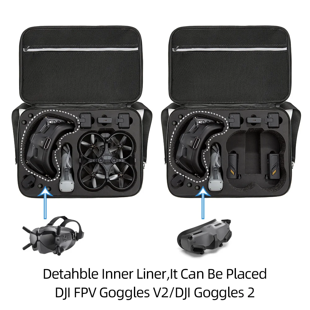 Per DJI Avata Goggles 2 Body Portable Storage Bag Drone Nylon Handbag custodia impermeabile custodia a tracolla custodia rigida