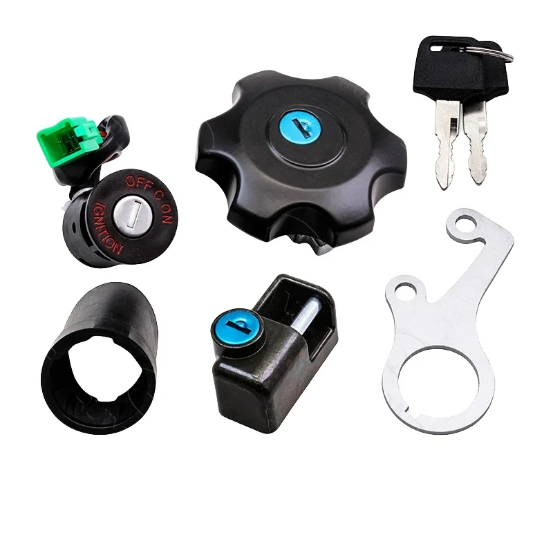 

Motorcycle Ignition Switch Fuel Gas Cap Seat Lock Key Kit 37101-29811 37110-29fa0 for Suzuki Drz400 Drz400SM Replaces