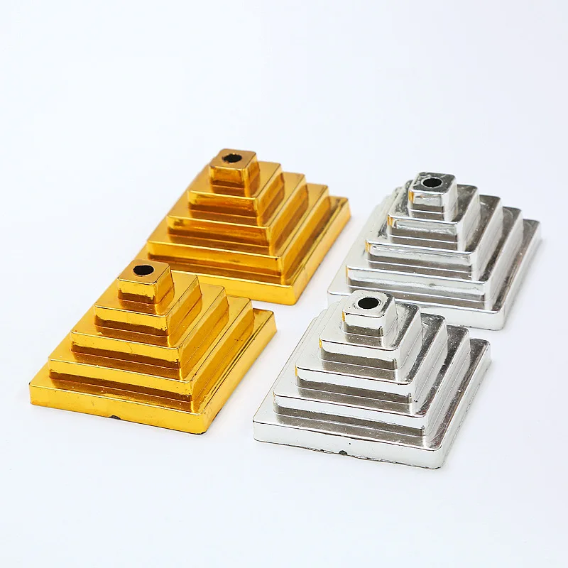 10Pcs  Plastic Base Round Square Flagpole Base Table Flag Holders  Flag Bases Decoration