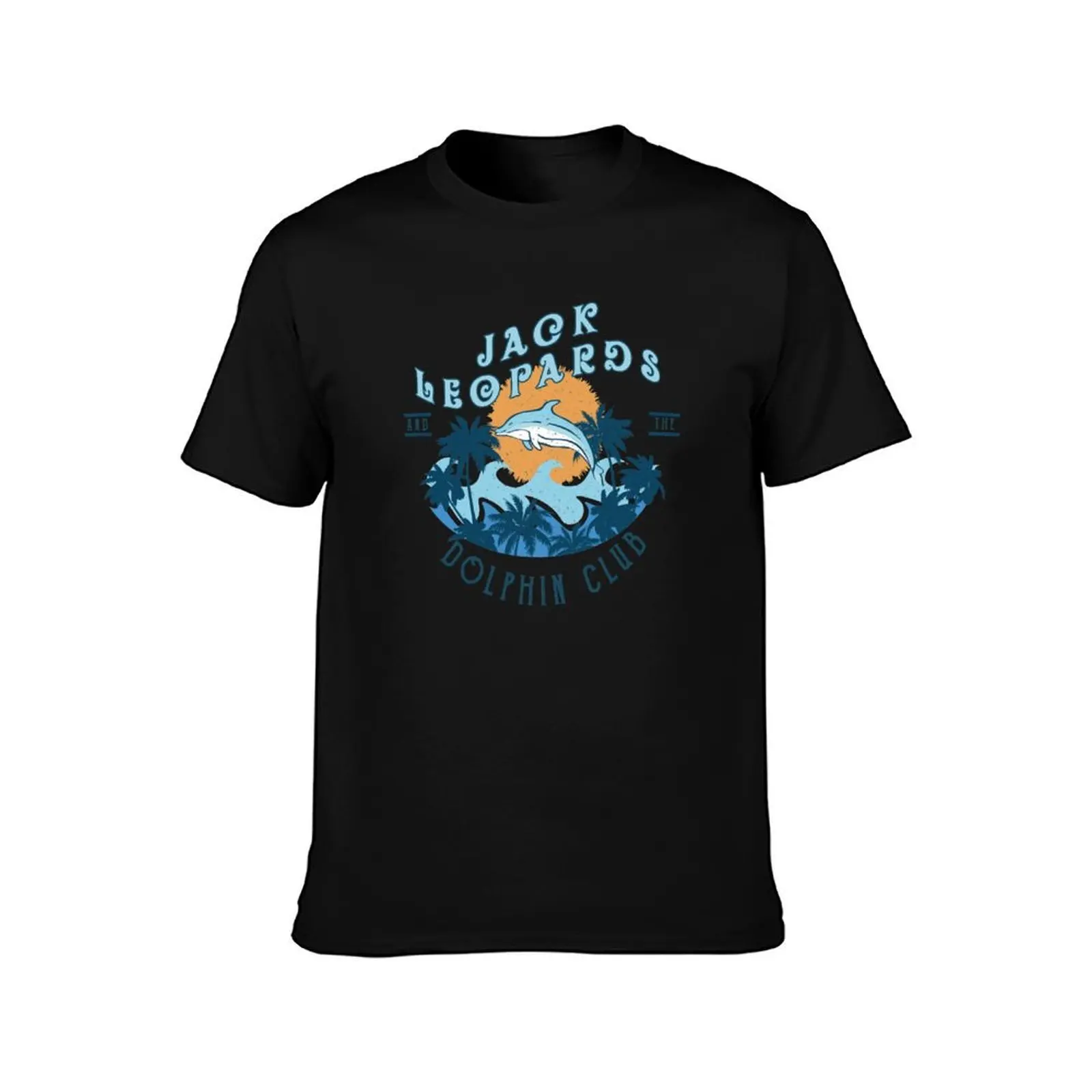 Jack Leopards & The Dolphin Club T-Shirt Everyday Wear Basic Short Sleeve Top T-Shirt