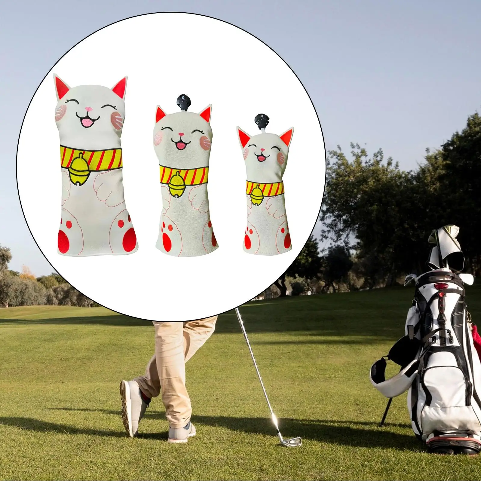 

Waterproof PU Leather Golf Iron Headcover Compact Golf Equipment for Men Women Outdoor Play