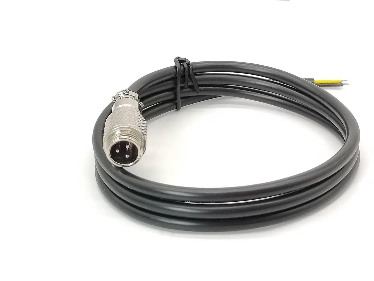 10pcs GX12 Male Cordset 3 Pin Butt Joint Type Connector Single Ended Cable 1M
