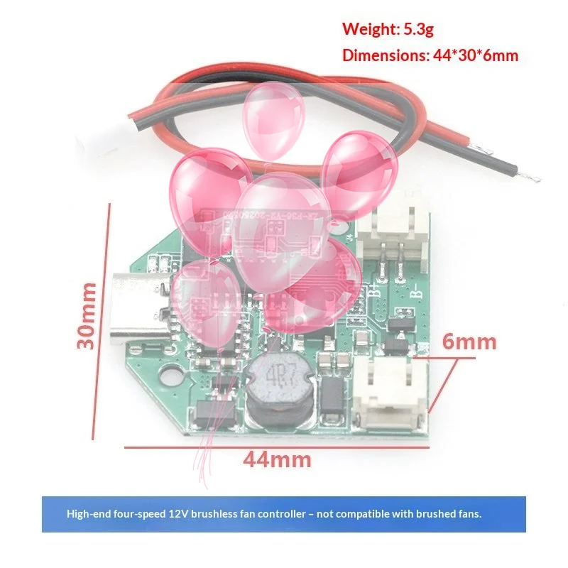 3.7V to 12V Boost Board 1 Set Adjustable Step Up Converter Fan Motor Speed Controller for Home Appliance Repair