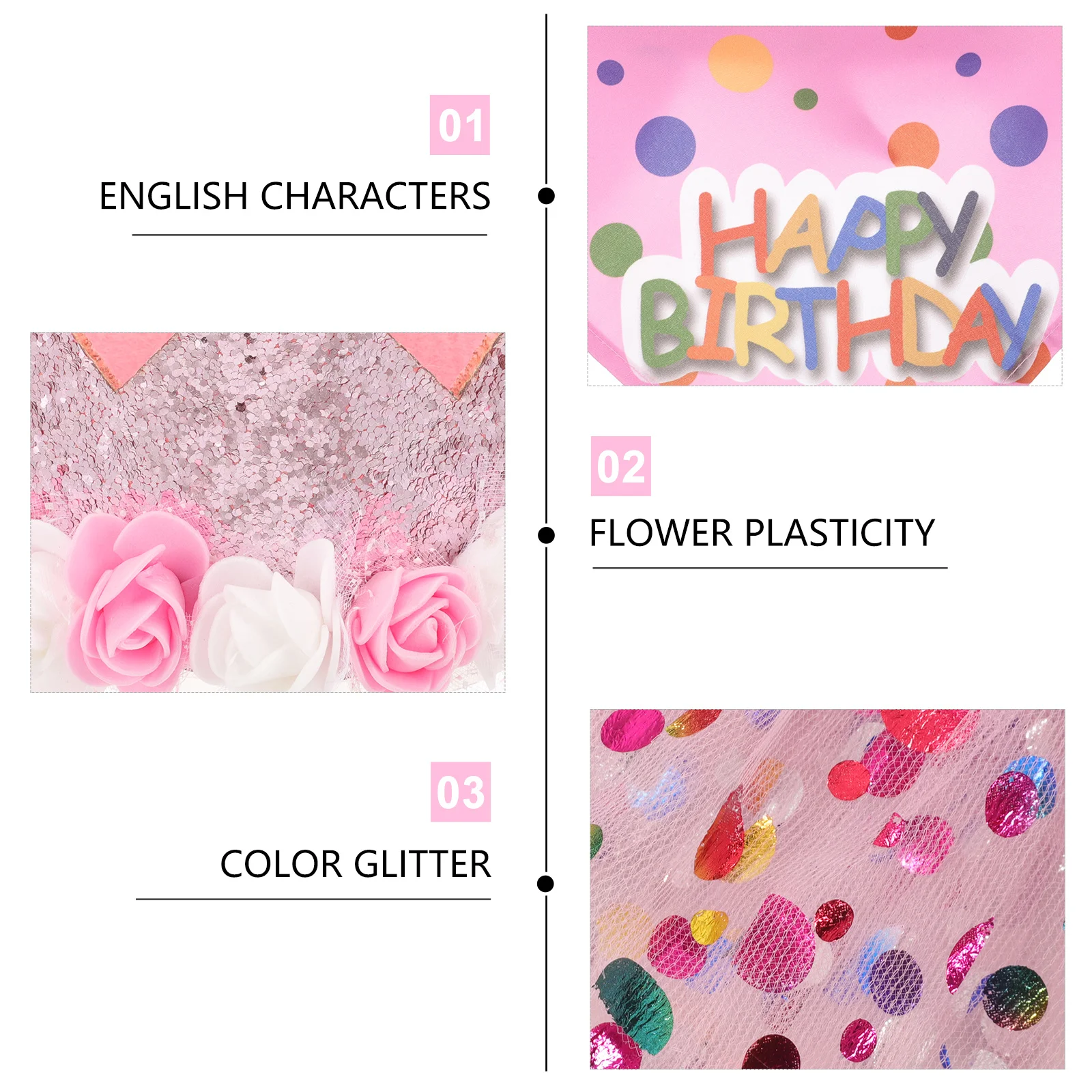 

1Set Dog Birthday Crown Tutu Skirt Bandana Dress Hat Pet Birthday Party Outfit Puppy Supplies Small Dog Costume