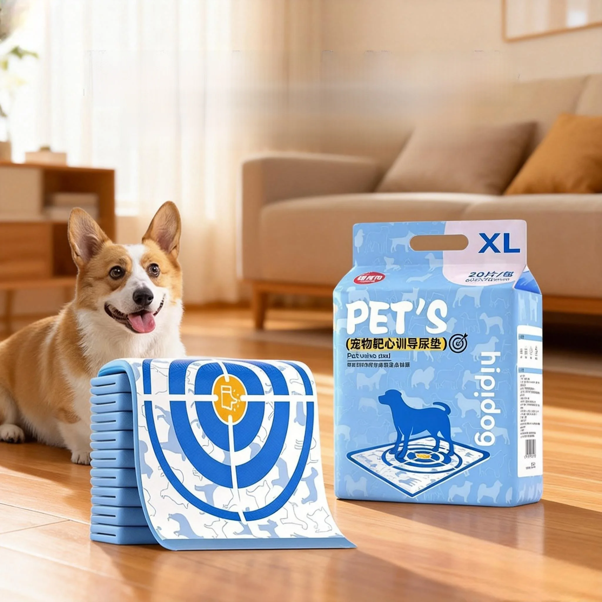 

Утолщенные одноразовые пеленки для приучения собак к туалету, впитывающие, водонепроницаемые, устраняющие запахи