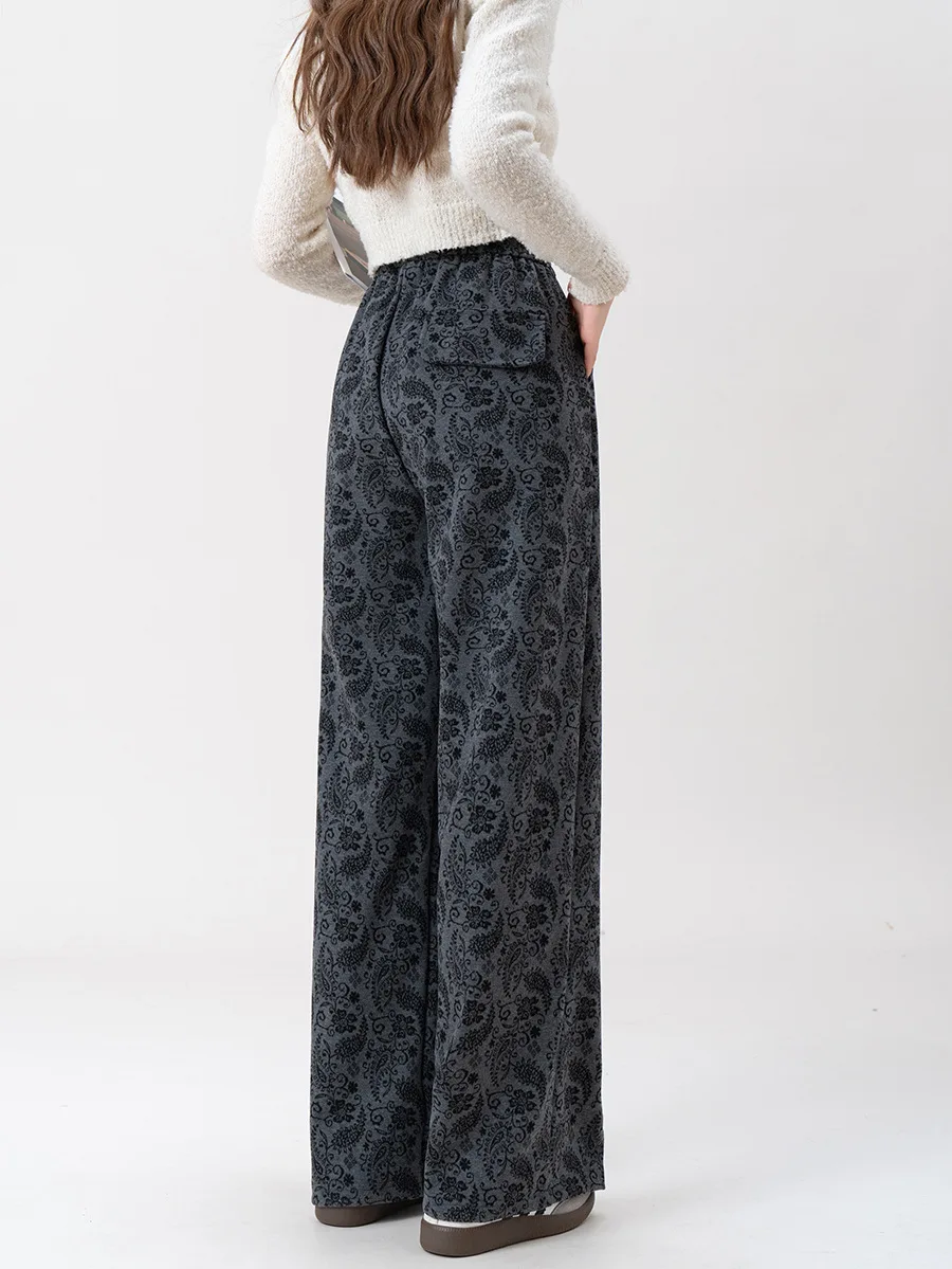 

Широкие брюки, уличная одежда, женские весенние вязаные брюки из модала с завязками, молочно-персиковые, персонализированные, нежная эстетика, с завязанными вставками