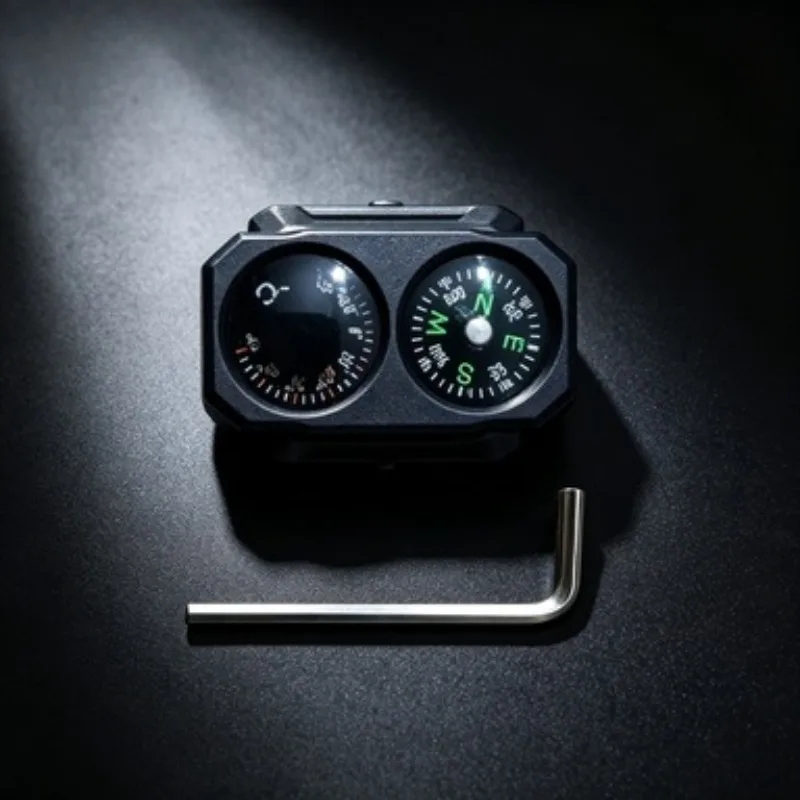 Nylon Integrated Compass Thermometer Portable Outdoor Accessory Suitable Hobby Model Decoration