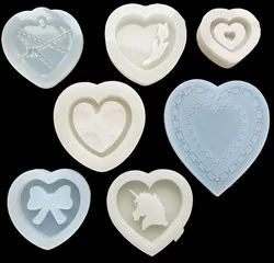 Heart Butterfly Epoxy Resin Mold Silicone Jewelry Tool Jewelry Accessories Key Chain Accessories