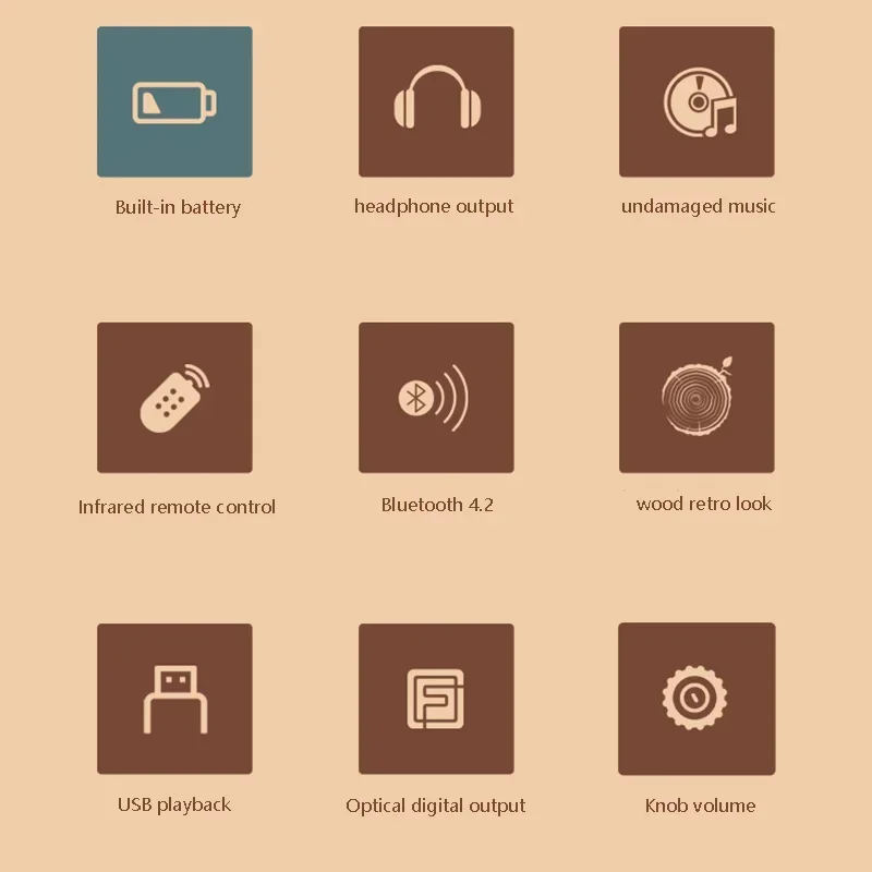 Best Portable CD Walkman Wireless Bluetooth HIFI Music Player Discman High-end Wooden CD Player Fever High-definition Lossless